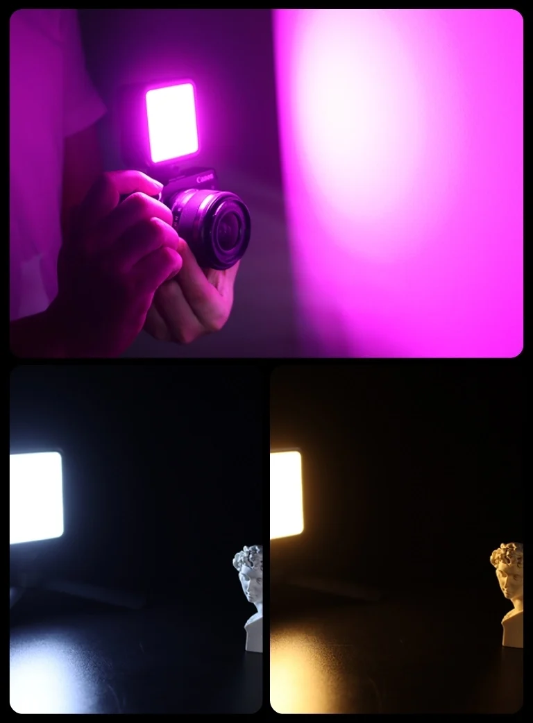 Ulanzi ไฟ LED VL49 RGB Pocket Light ไฟติดหัวกล้อง ปรับสี 360° CRI95+