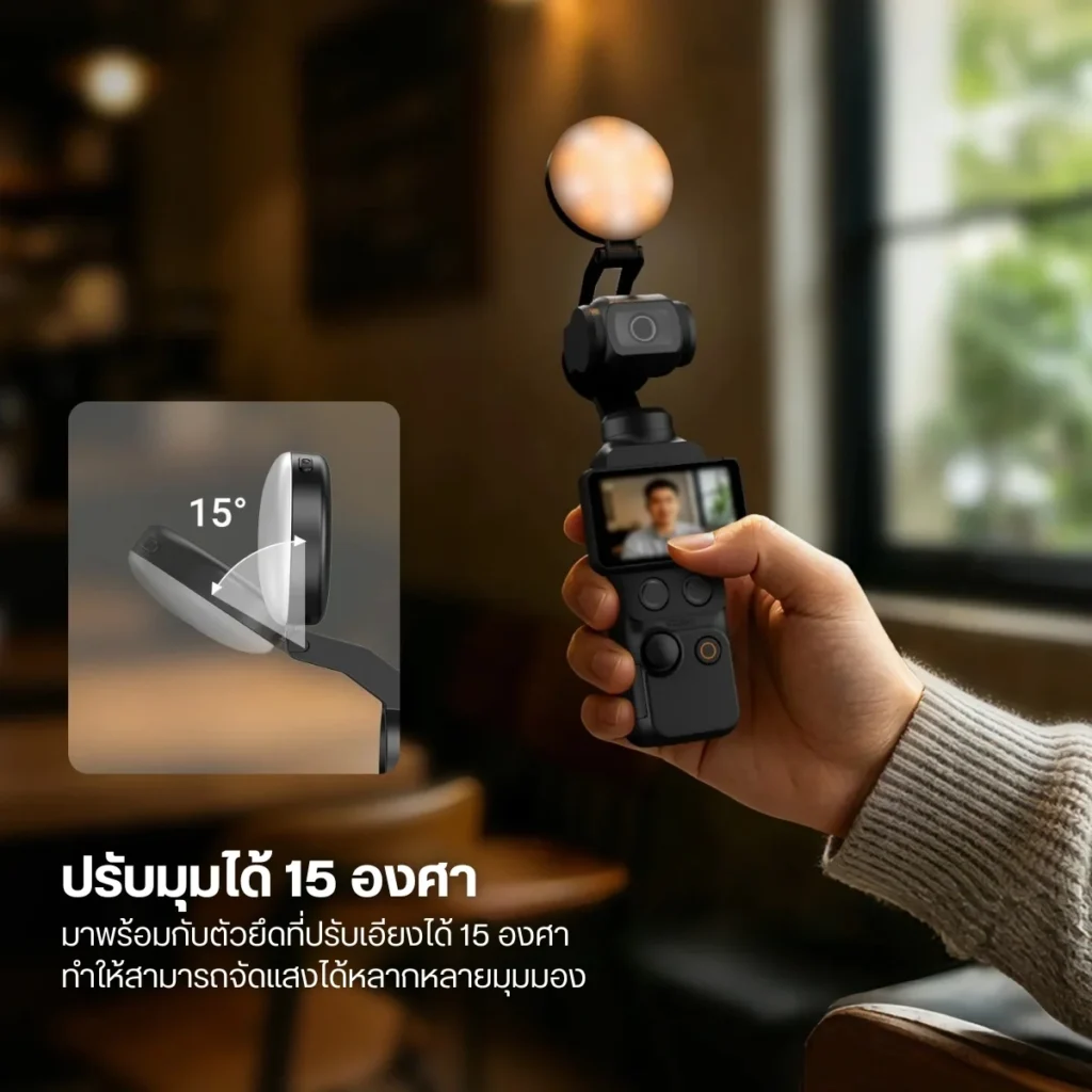 NEEWER ไฟเสริม DJI Osmo Pocket 4 LED M29 ไฟเซลฟี่ สำหรับ กล้อง DJI Pocket 4