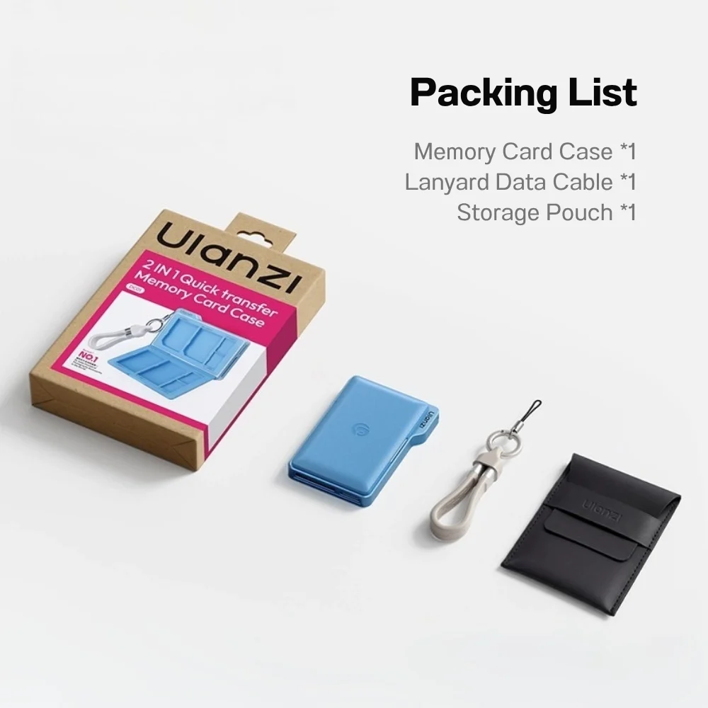 Ulanzi DC01 2in1 Portable Memory Card Case Cardreader