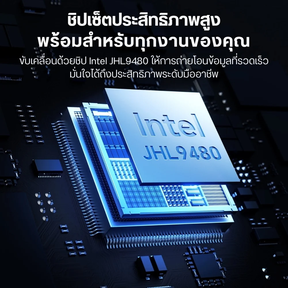 Ulanzi กล่อง SSD M.2 NVMe DT580 Thunderbolt 5 โอนถ่ายข้อมูลความเร็วสูงสุด 80Gbps