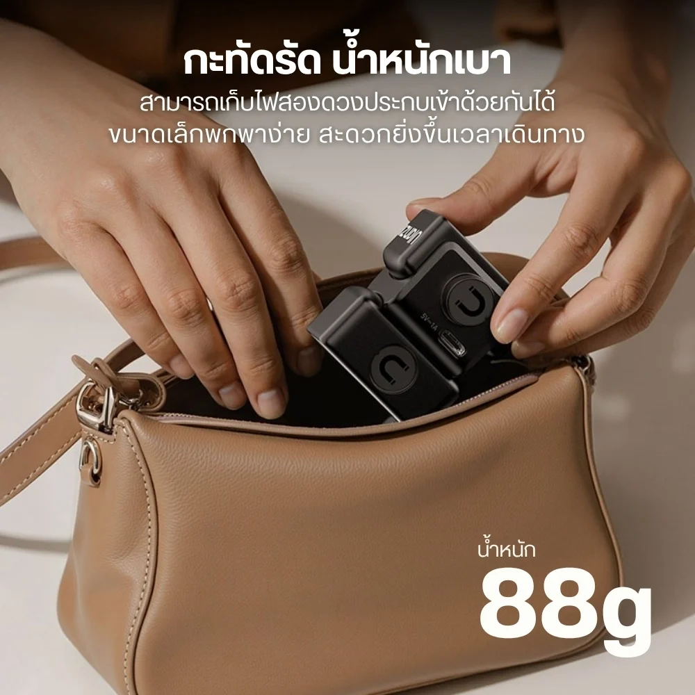 Ulanzi ไฟคู่แม่เหล็ก LM06 Fill Light 5800K ไฟสำหรับ กล้อง DJI Osmo Pocket 4/3