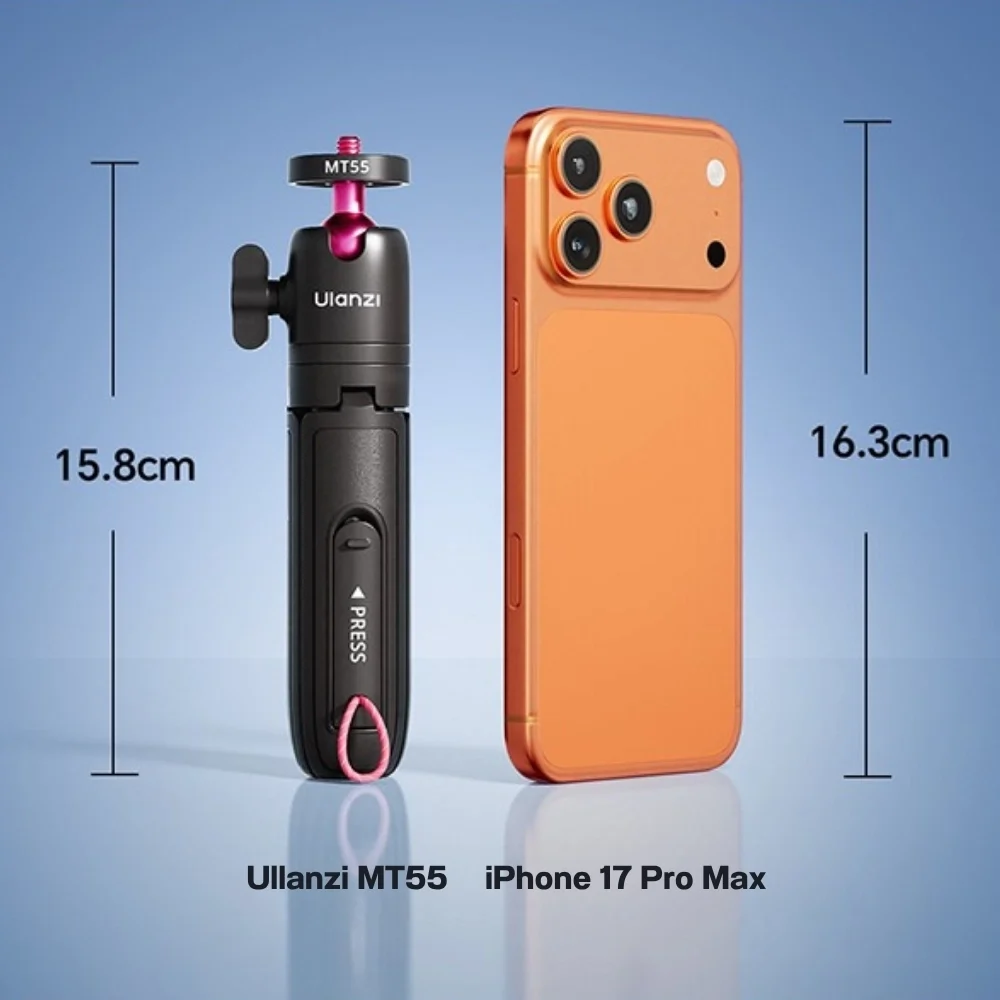 Ulanzi ขาตั้งกล้อง MT55 Mini Selfie Stick 1/4 Mount ไม้เซลฟี่ พร้อมขา Mantis