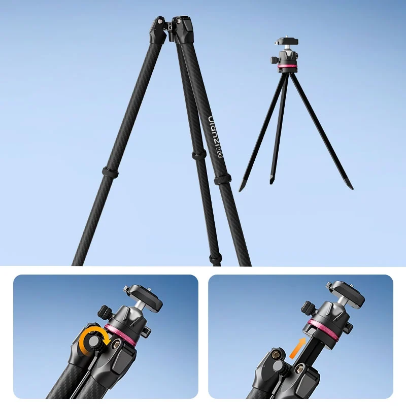 Ulanzi TZ01 Versatile 2 in 1 Carbon Fiber Tripod 6