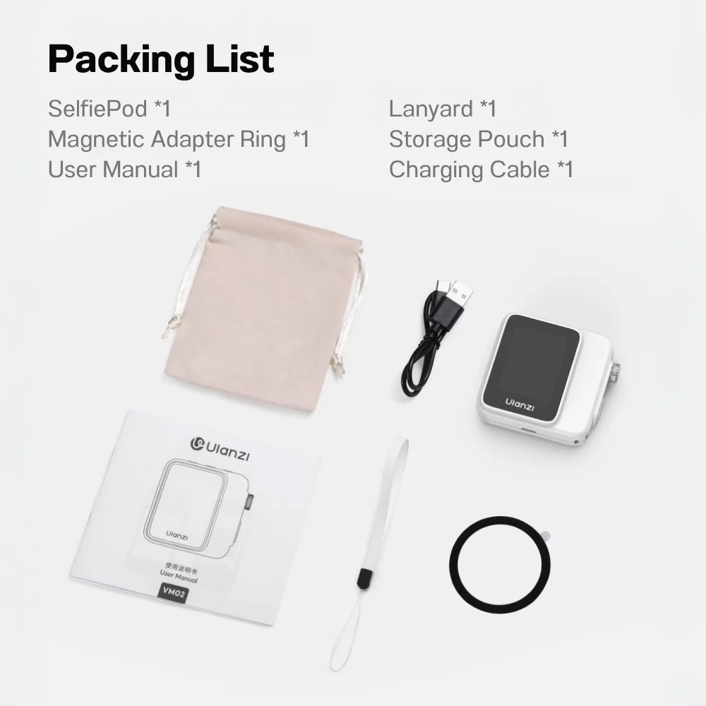 Ulanzi จอเซลฟี่แม่เหล็ก VM02 MagSafe Screen Mirroring สำหรับมือถือ