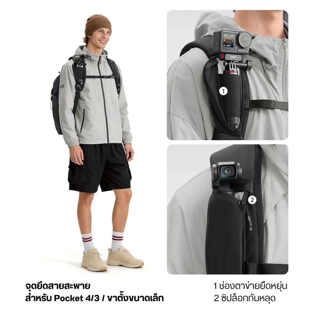 Ulanzi YY038 Urban Travel Backpack V2 22L กระเป๋ากล้อง กระเป๋าสะพายหลัง