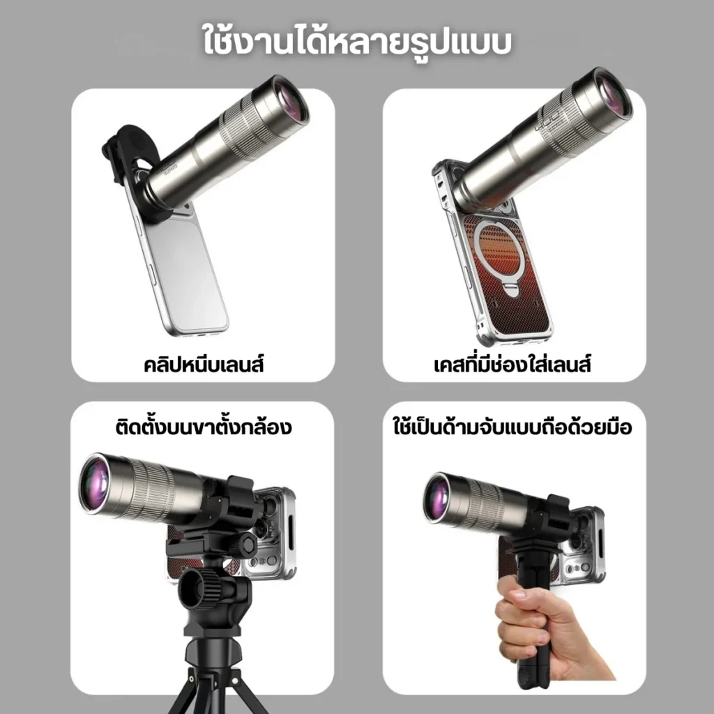 Fotorgear เลนส์มือถือ Retro 400MM Pro เลนส์ซูม ระยะไกล เทเลโฟโต้ 8x
