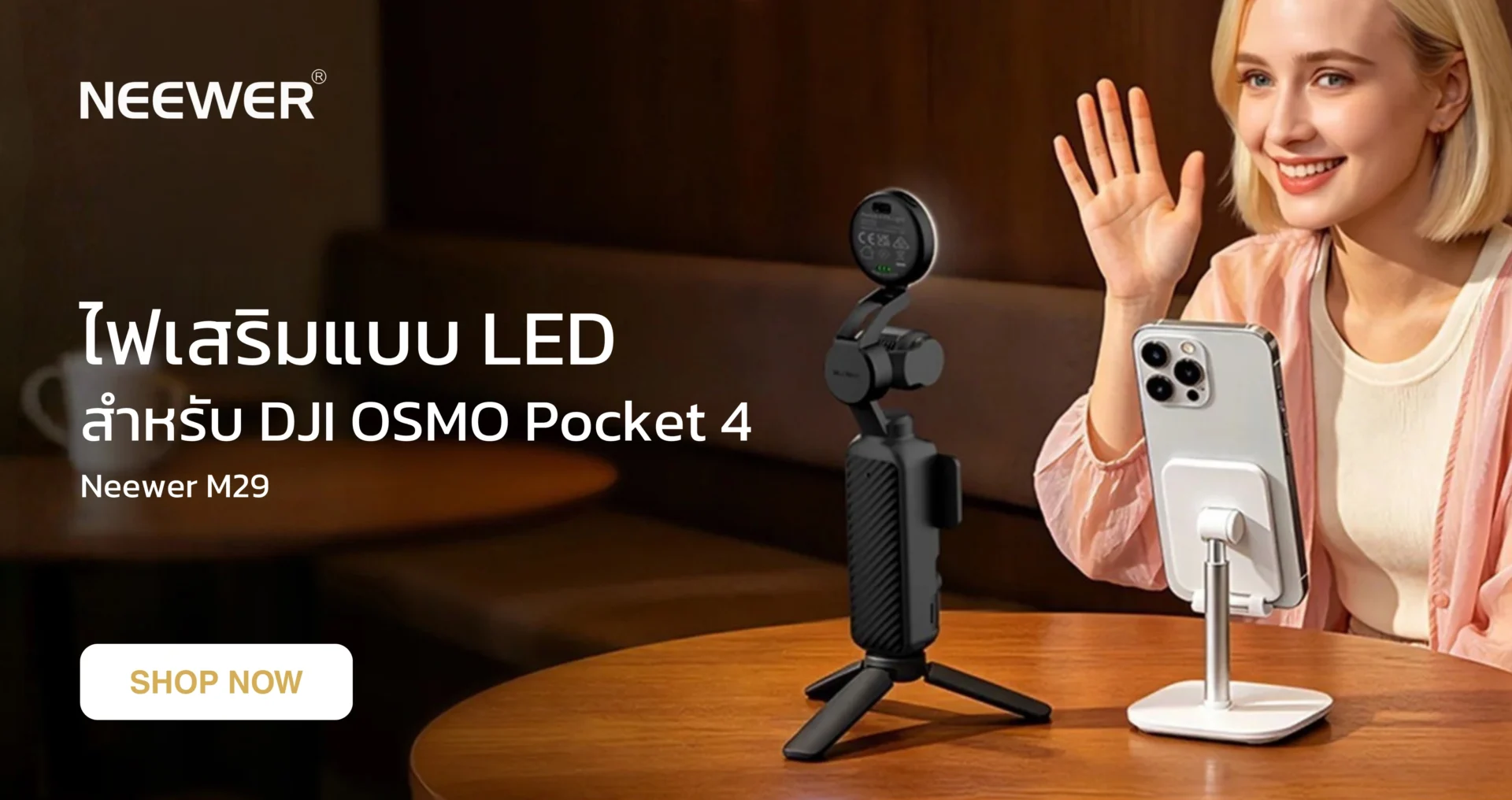 Neewer M29 LED Fill Light for Pocket 4 (10108423EU)