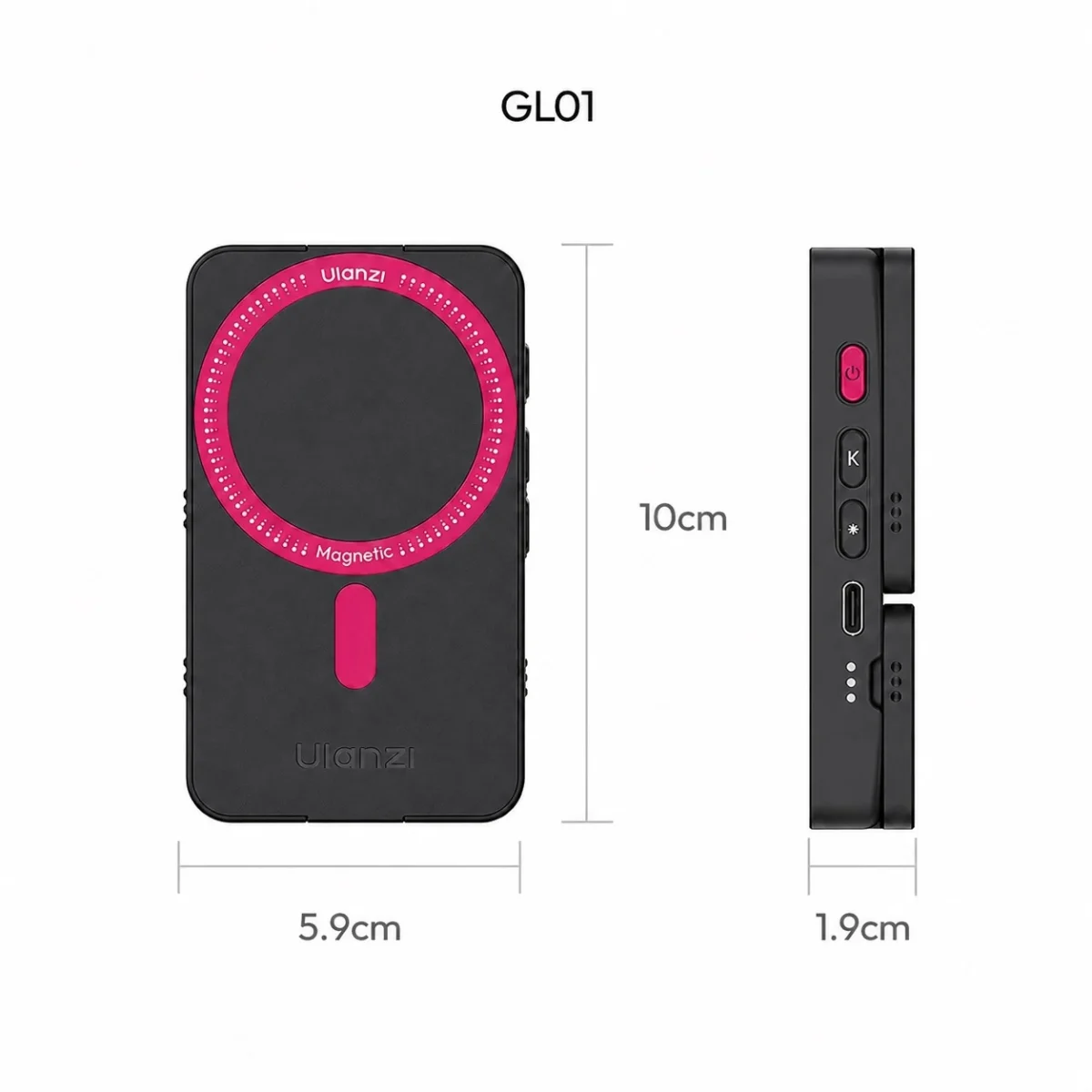 Ulanzi GL01 GlowUp Fill Light Selfie Magsafe 22