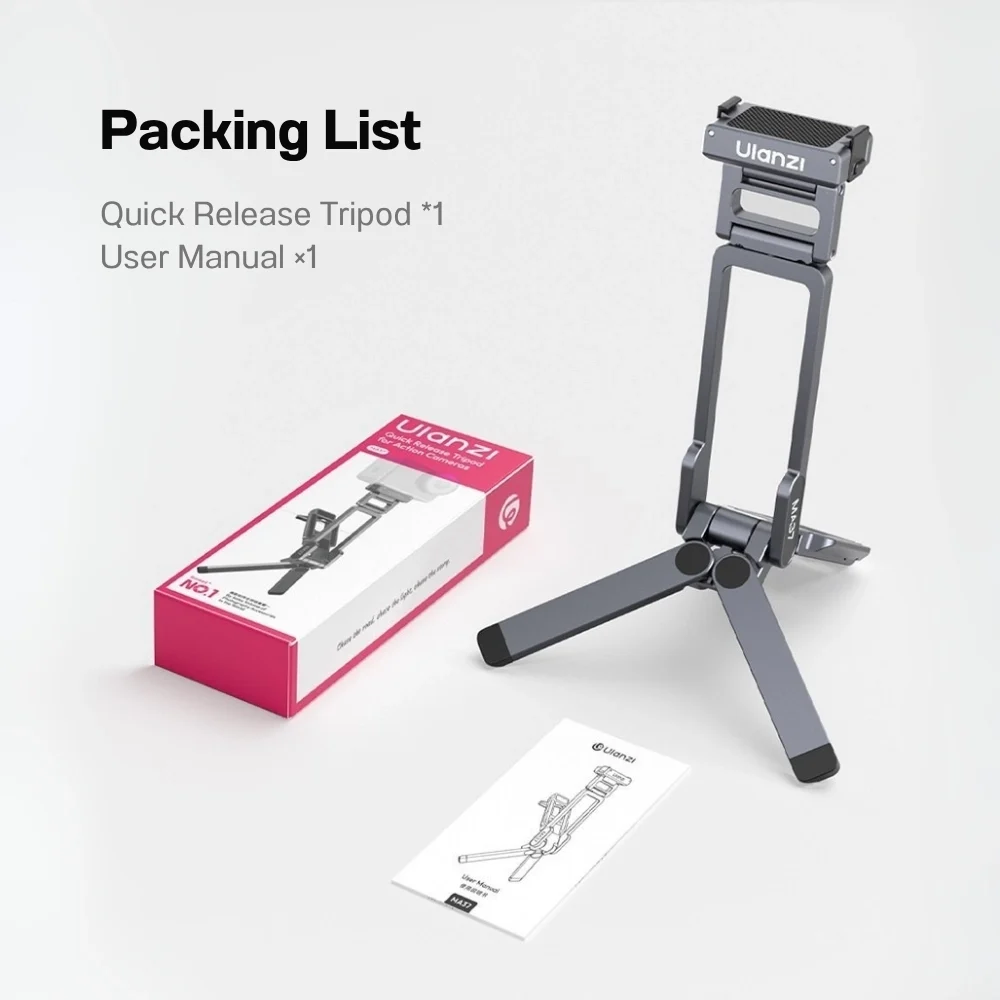 Ulanzi MA37 ขาตั้งกล้อง Quick Release mini Tripod For DJI Osmo Action 6 / nano / 5 pro / 4 / 3